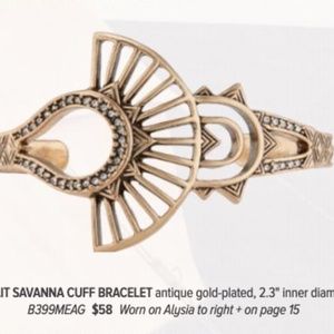 Sunlit Savannah Cuff Bracelet, 2.3" inner diameter